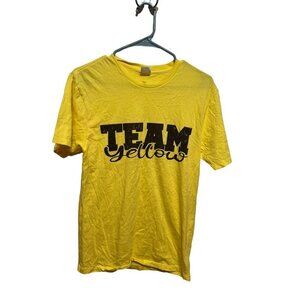 MADEMARK Men Round Neck Tshirt Short Sleeve Team Yellow Size S